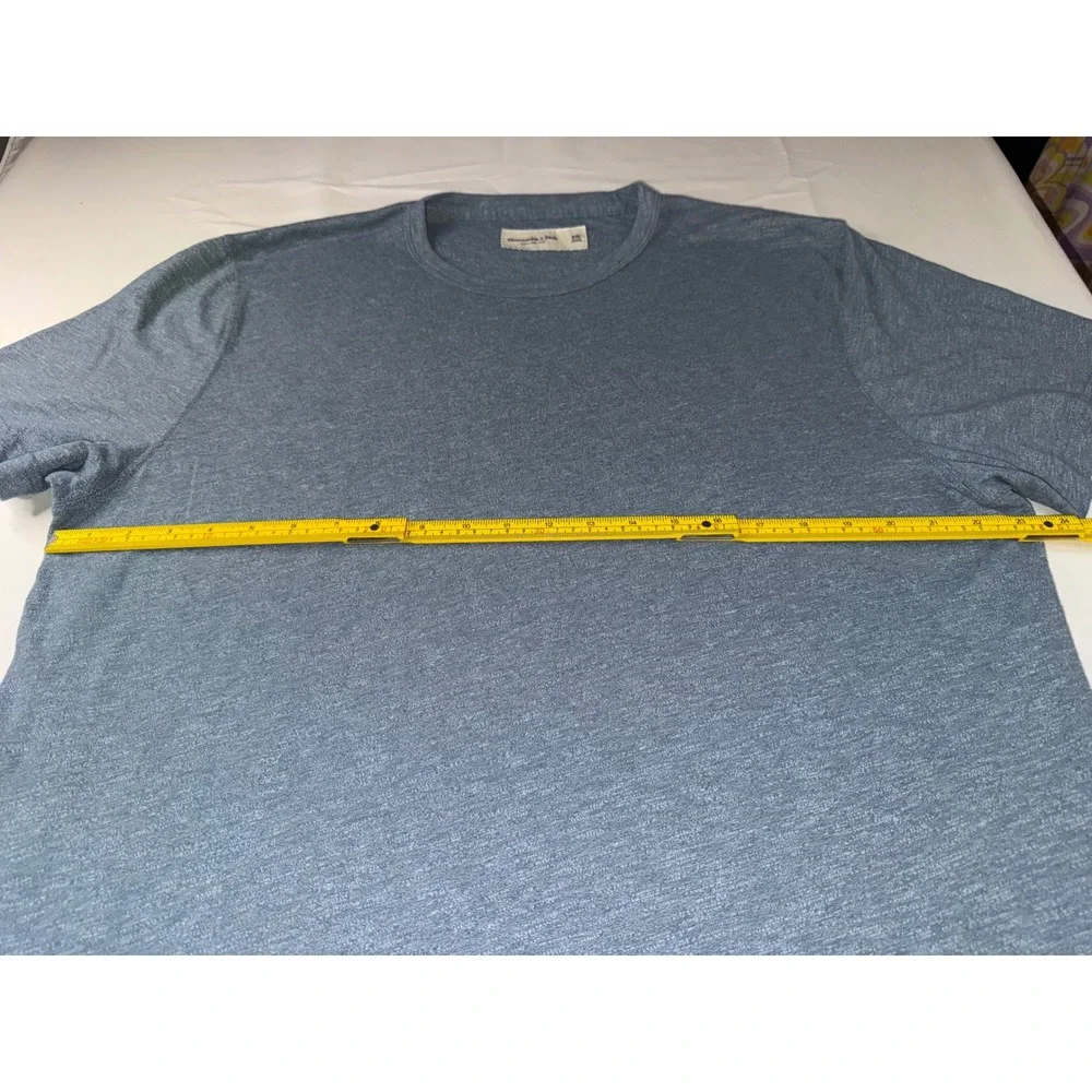 Abercrombie & Fitch Mens XXL Soft Tee Blue Heather Short Sleeve Crewneck T-Shirt